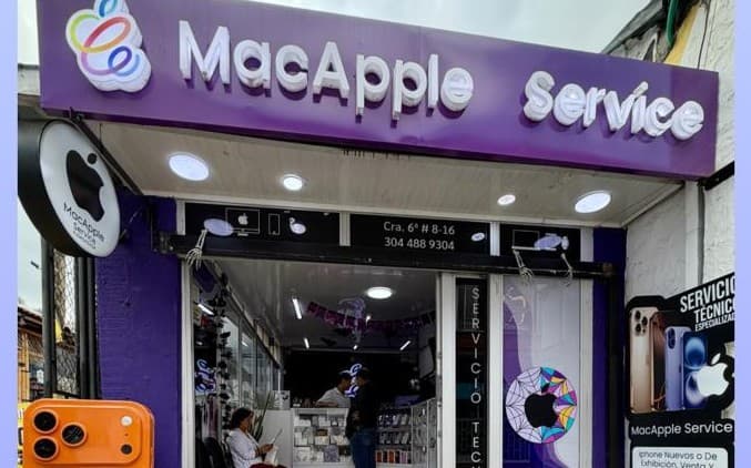 Fachada de MacApple Service en Carrera 6 #8-16, centro de Fusagasugá, Cundinamarca